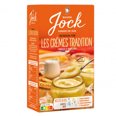 préparation crème vanille maison jock