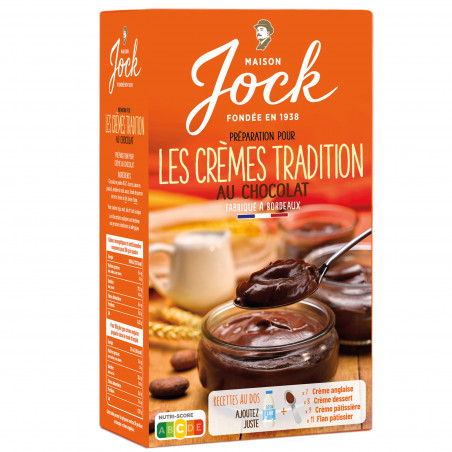 préparation crème chocolat maison jock
