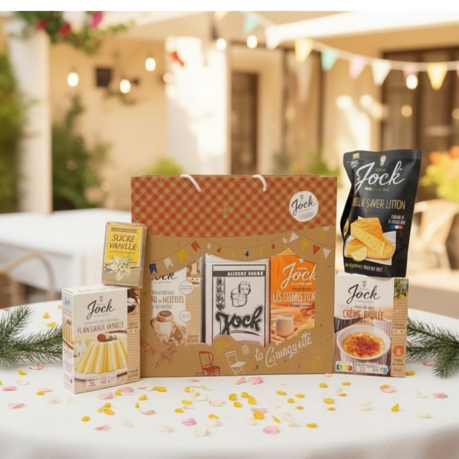 Pochette Moelleux citron et son assortiment