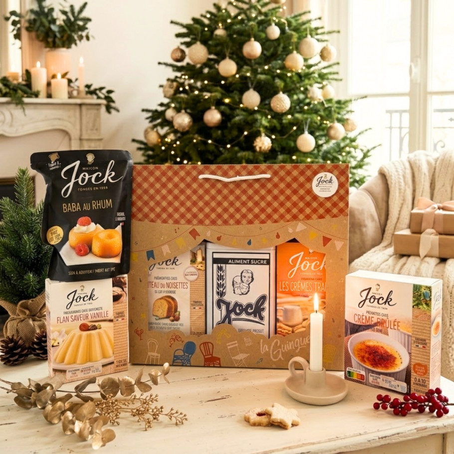 Pochette Baba au rhum et son assortiment