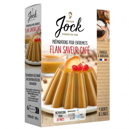 préparation flan café facile maison jock