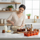 Kit Cannelés faits maison : 1 Préparation et 1 Moule 8 canneles