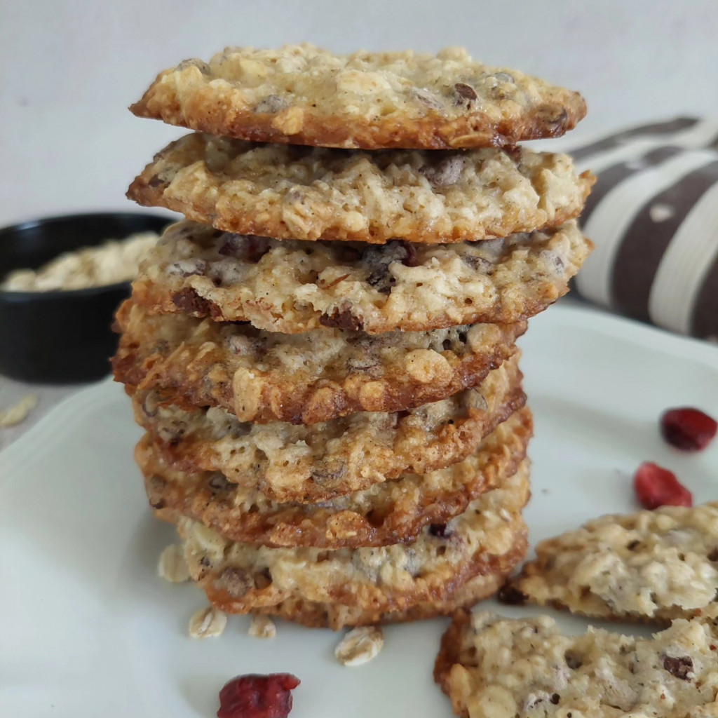 Recette Cookies healthy cranberries pépites