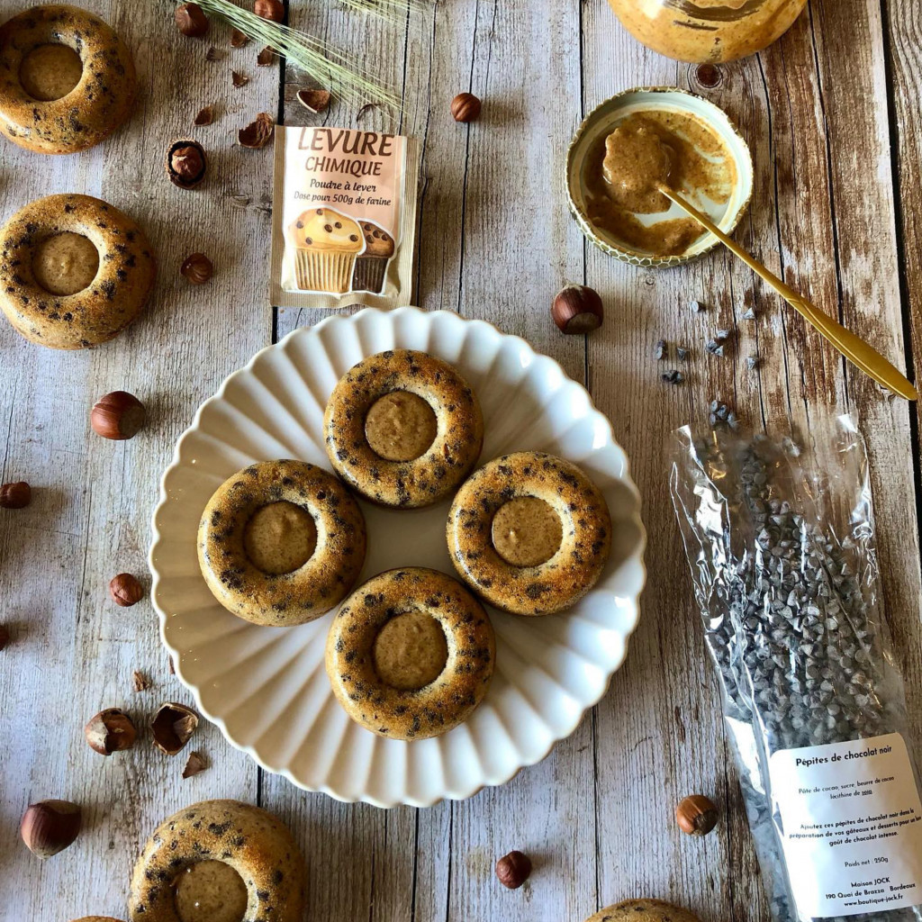 Recette Financiers tigrés praline noisettes !