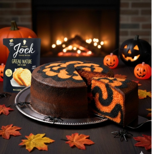 Recette Gâteau Halloween bicolore  