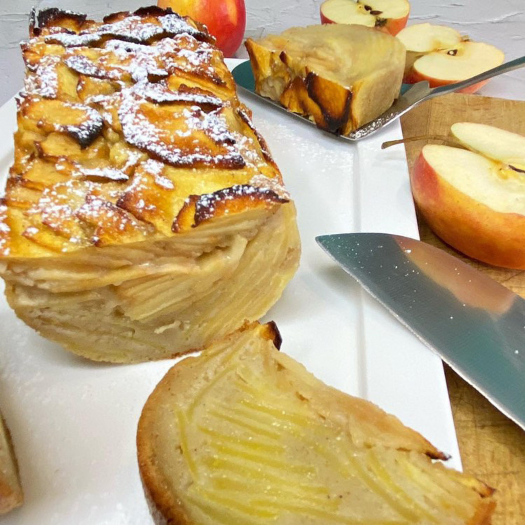 Recette Gâteau invisible aux pommes 