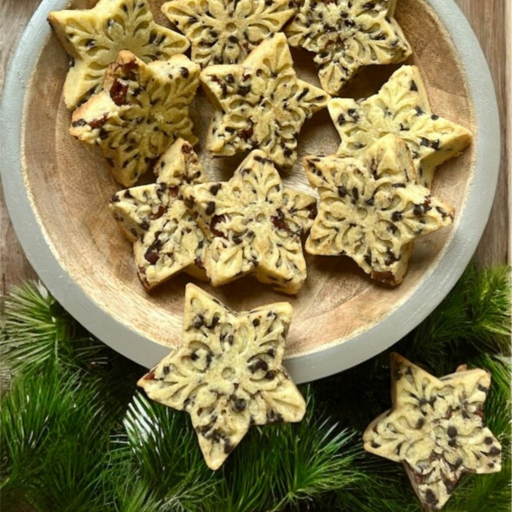 Recette Cookies Étoiles Sablées Chocolat & Noix de Pécan