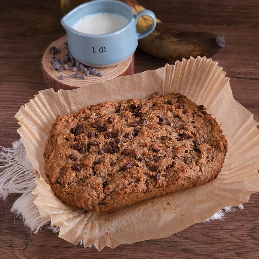 Recette du Banana Bread Sarrasin, Châtaigne et Chocolat sans gluten masisonjock 