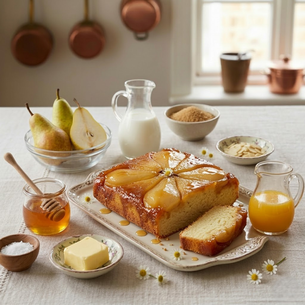 Recette Gâteau Renversé Express aux Poires 