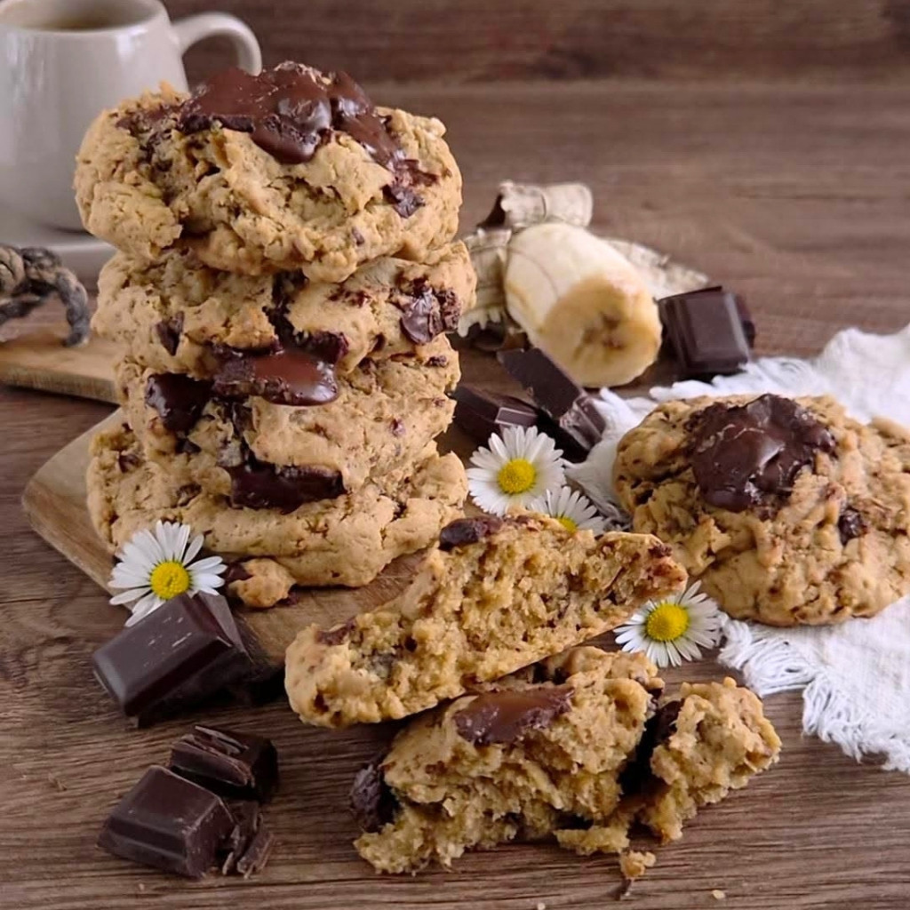 Recette Cookies Banane & Chocolat Ultra-Moelleux