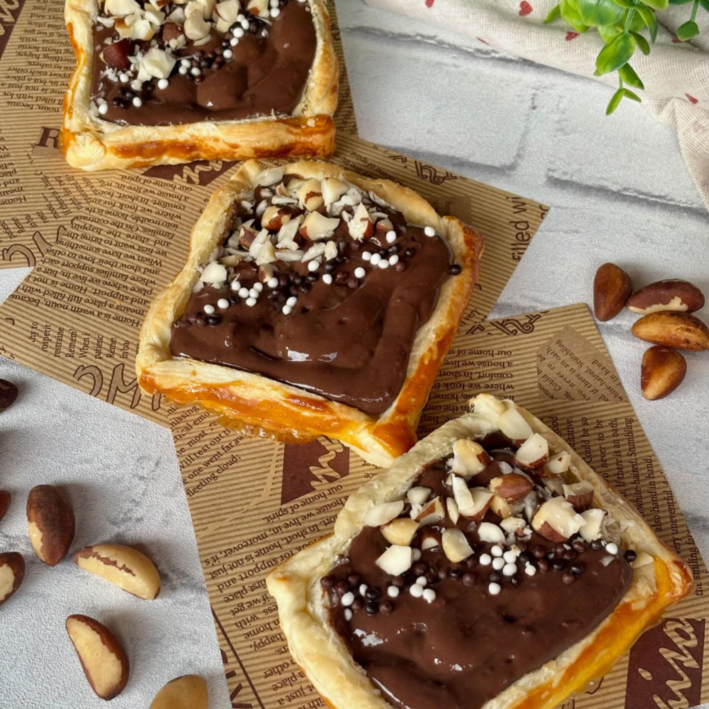 Recette Feuilletés Croustillants à la Crème Chocolat 