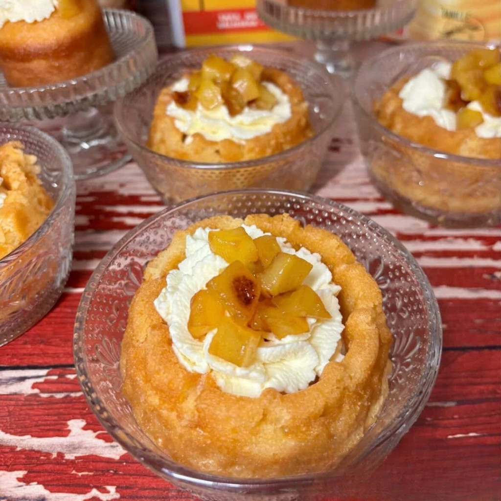 Recette des Mini Babas au Rhum à la Pomme Flambée