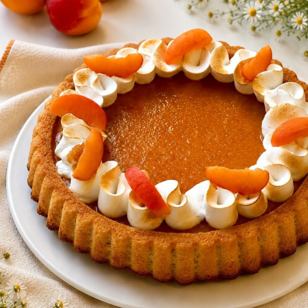 Recette : Gâteau aux Abricots Meringué