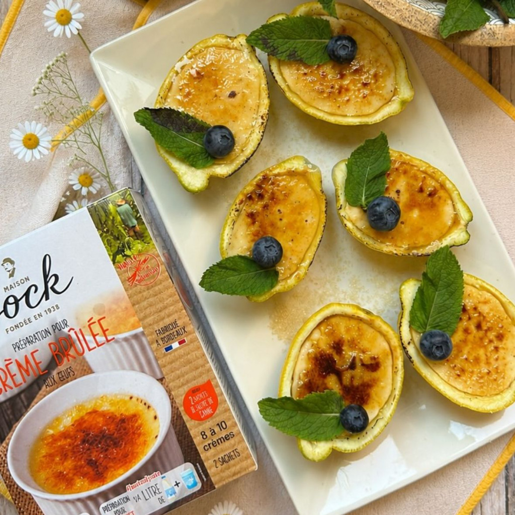 Recette Crèmes Brûlées au Citron en Coque