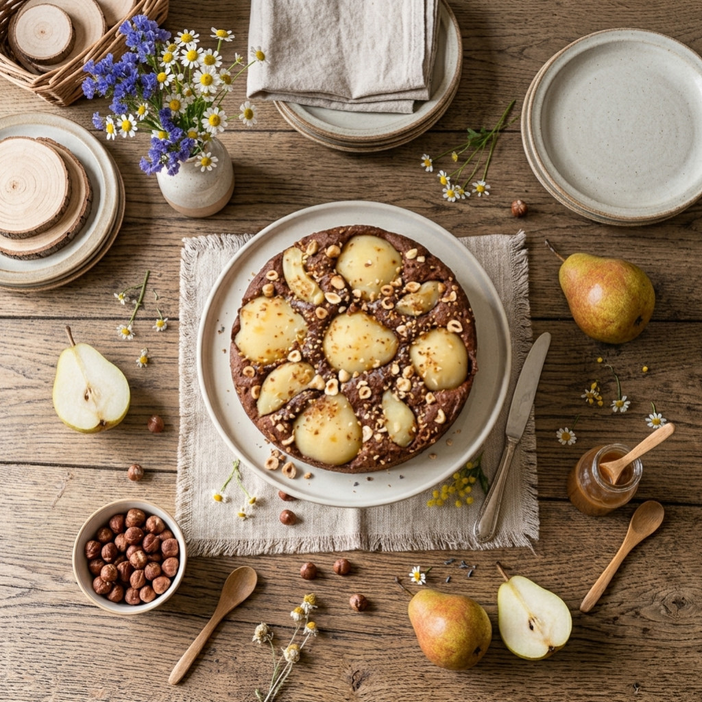 Recette  Fondant Chocolat Intense & Poires Fondantes