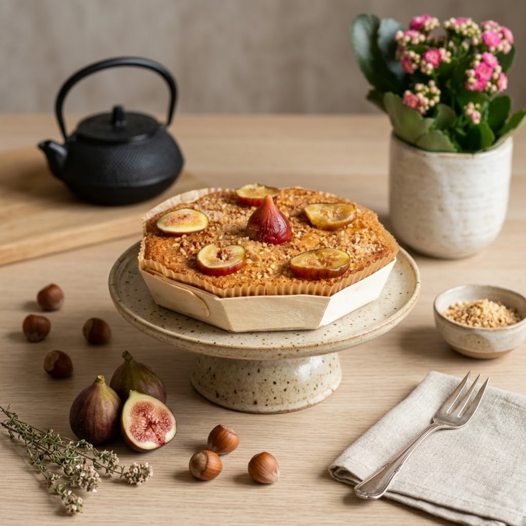 Recette Moelleux aux Noisettes du Lot-et-Garonne & Figues Fraîches