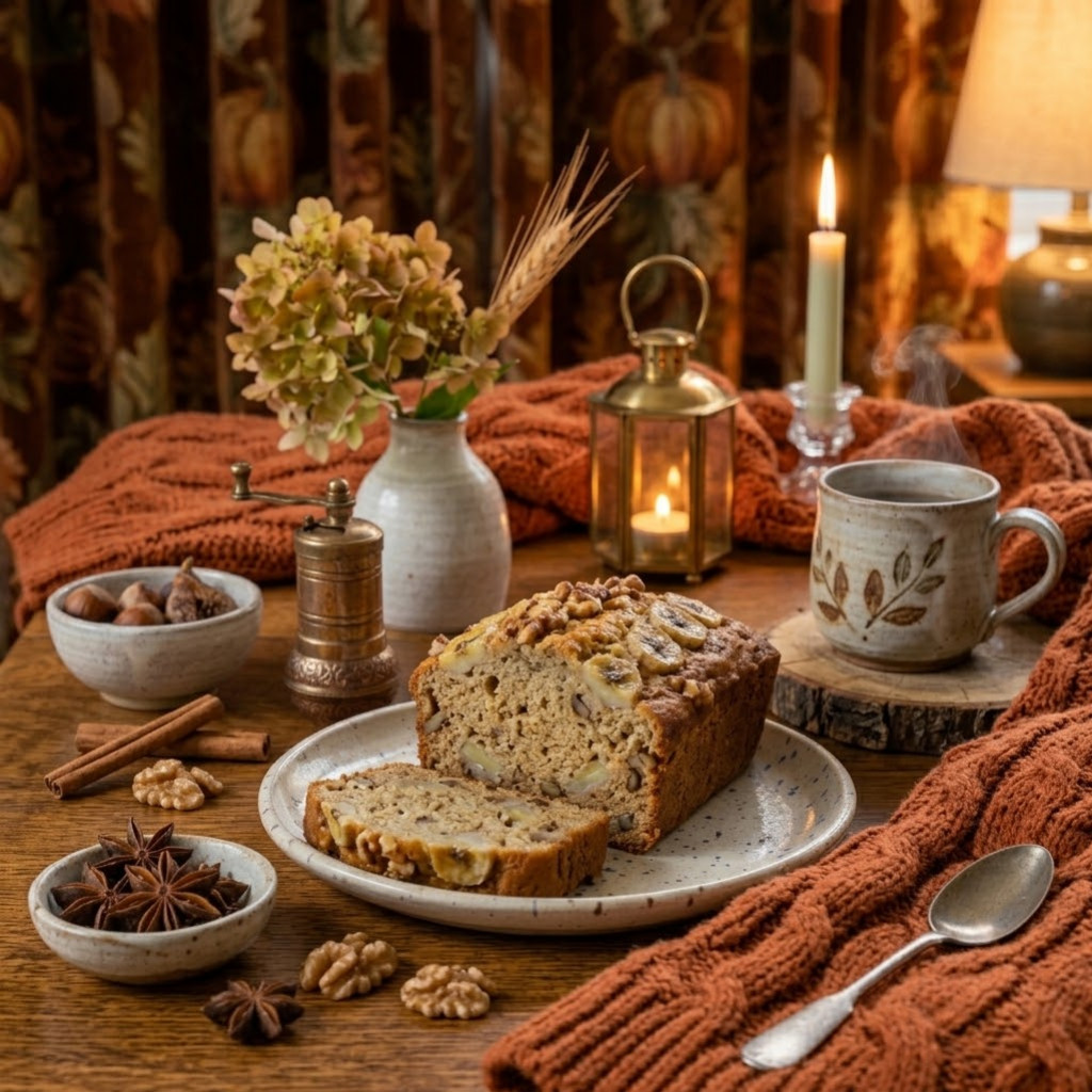 Recette Banana Bread Moelleux d'Octobre à la Fève Tonka & Noix