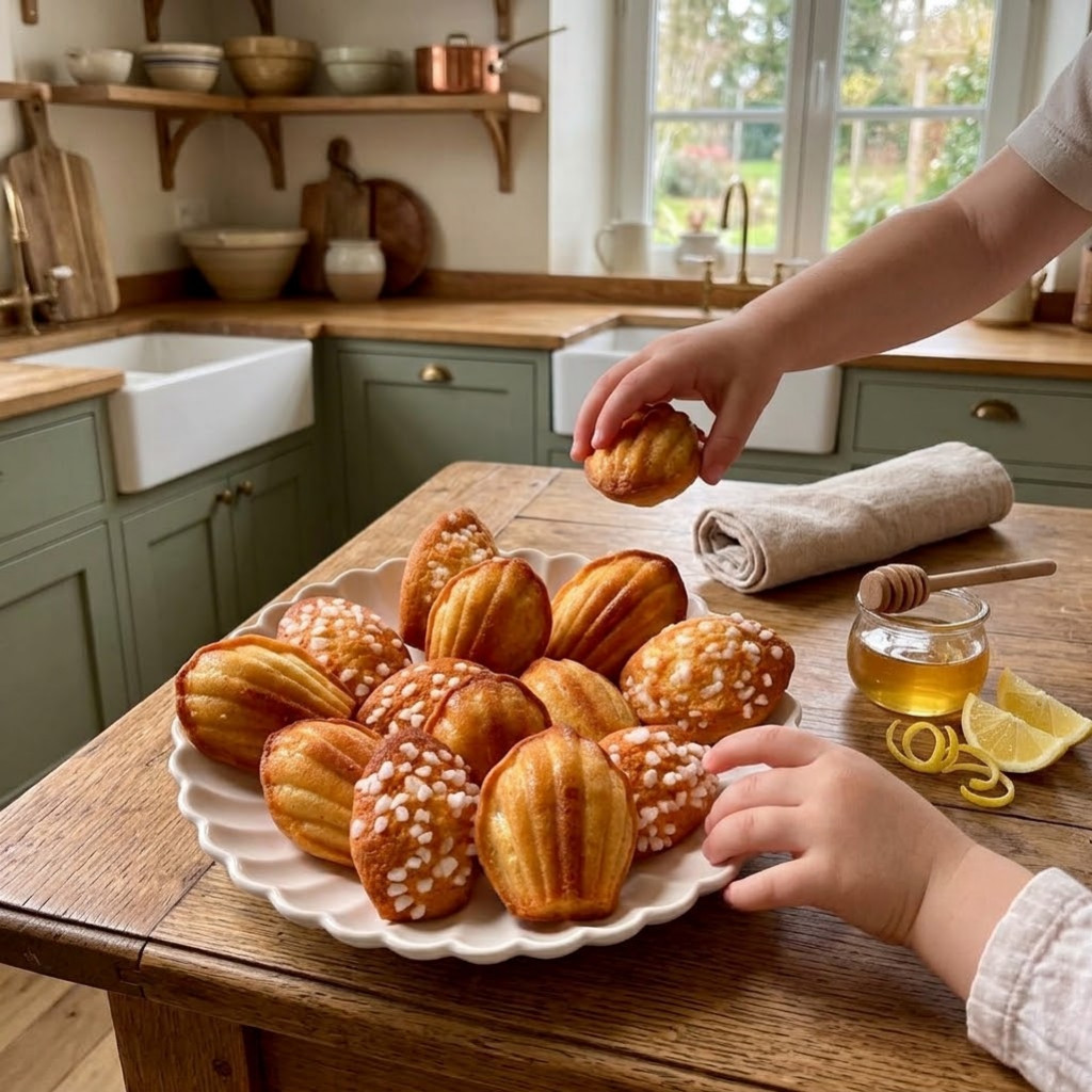 Recette Madeleines Maison Moelleuses au Miel & Citron