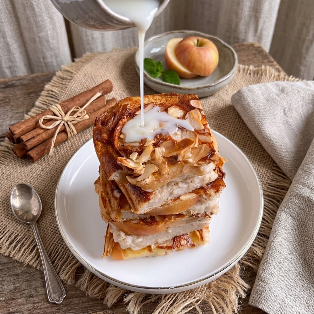 Recette Crêpe Soufflée aux Pommes & Ricotta Sans Gluten