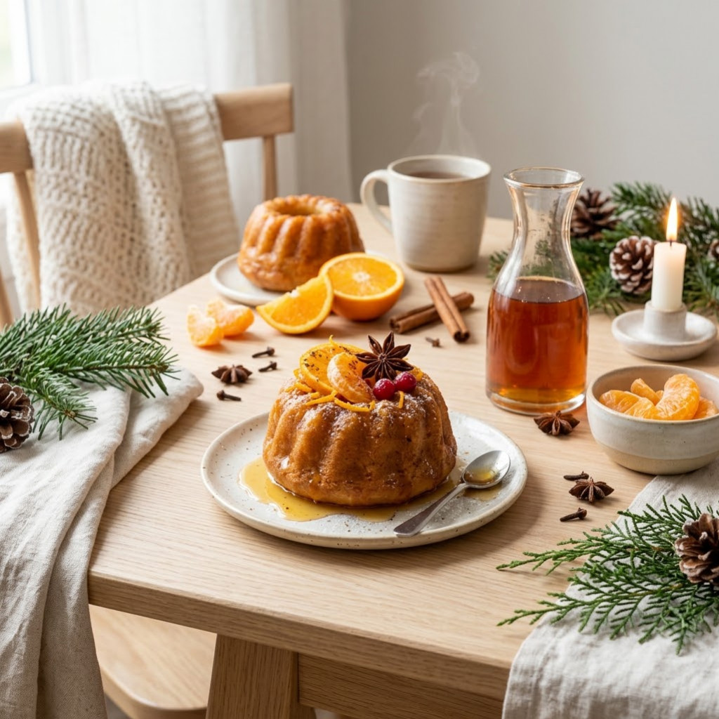 Recette Baba au Rhum Festif au Sirop d’Agrumes & Épices de Noël