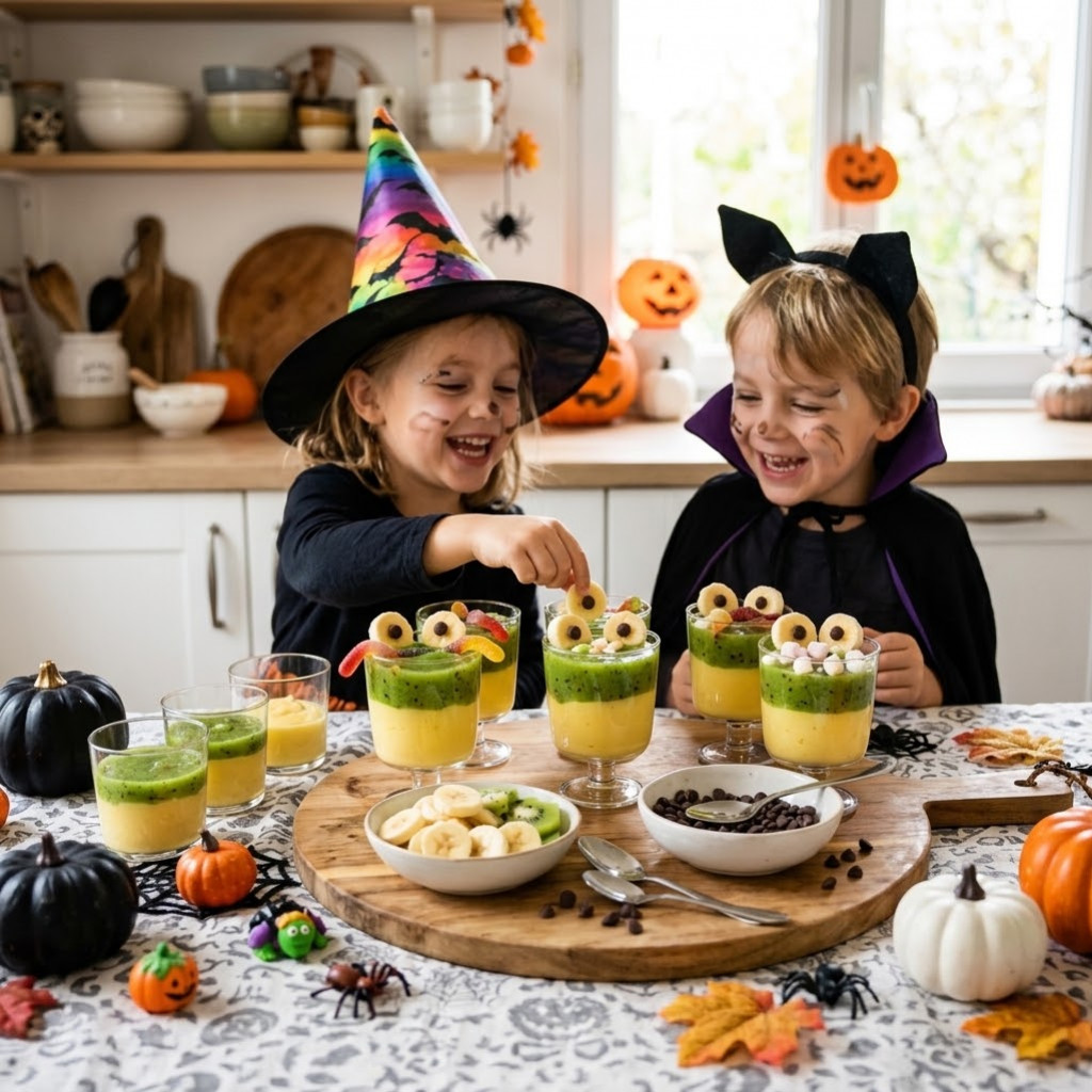 Recette Crème Vanille d'Halloween : Le Marécage des Yeux Globuleux 