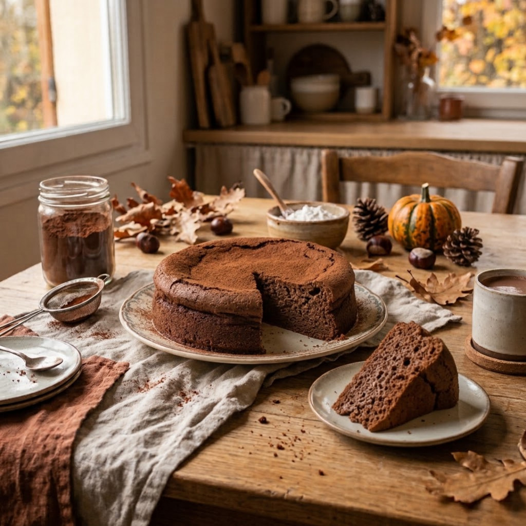 Recette Gâteau Nuage Chocolat et Cacao Pur Inratable Sans Gluten