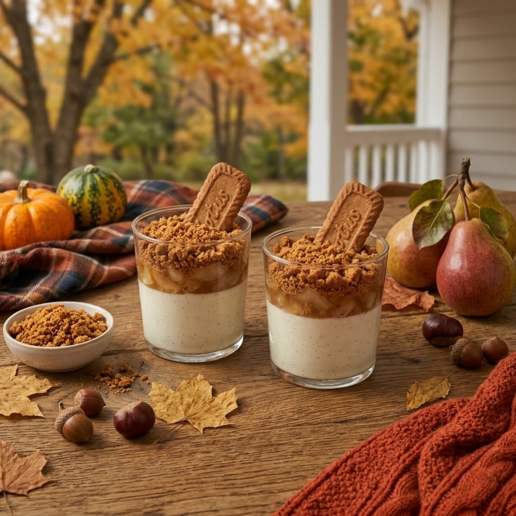 Recette Panna Cotta Automne Poire Cannelle Prête en 5 min