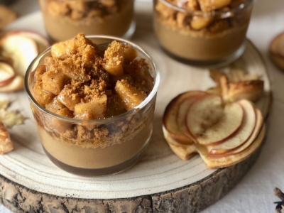 Recette gourmande Verrines pommes spéculos 
