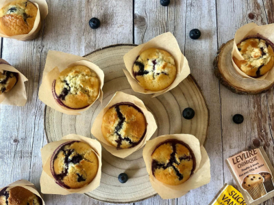 Recette Muffins myrtilles crumble