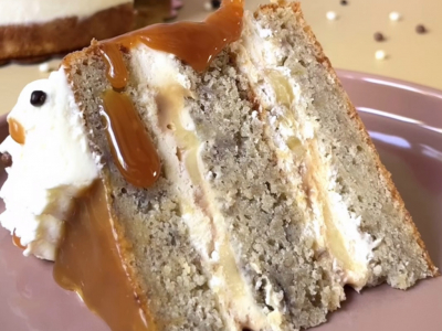 Recette Layer cake banane & caramel beurre salé