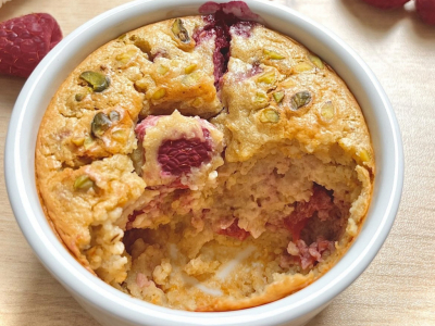 Recette  Baked Oats Framboise Pistache