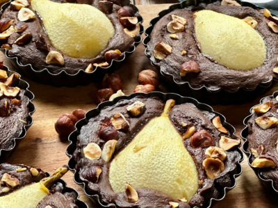Recette Fondant Chocolat, Poires & Noisettes