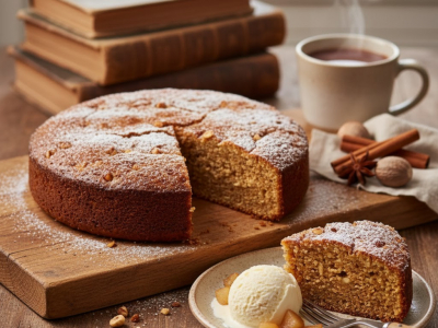 Recette Gâteau Noisettes aux Épices d’Hiver 