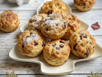 Recette scones orange et cranberries express