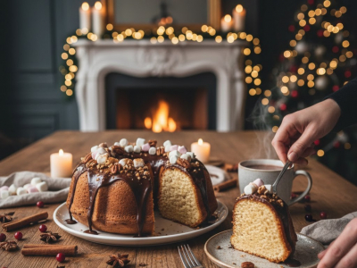 Recette Gâteau Nature choco guimauve