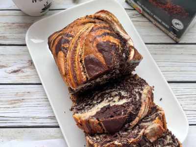 Recette du Banana Bread Marbré Express 