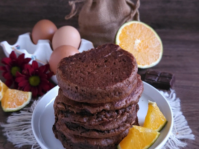 Recette du Gâteau-Pancake à la Poêle Orange et Chocolat