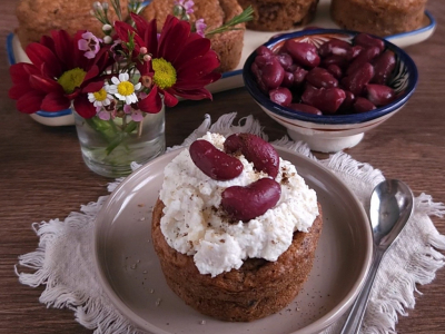 Recette des Muffins Moelleux Haricots Rouges et Vanille SANS GLUTEN 