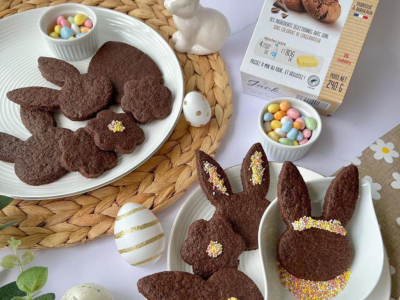 Astuce :Personnalisez vos sablés basques au chocolat.