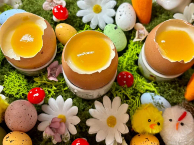 Recette Trompe-l'œil de Pâques : L'Œuf Coque 