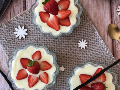 Recette Crème Dessert Vanille & Fraises Fraîches