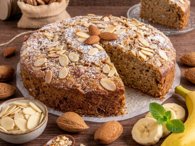 Recette : Gâteau Moelleux Banane & Amandes (Sans Gluten)
