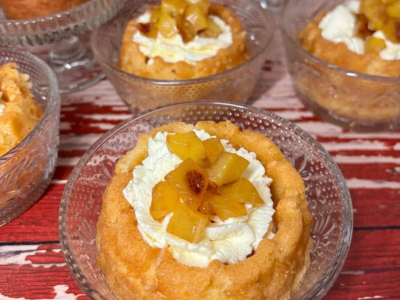Recette des Mini Babas au Rhum à la Pomme Flambée
