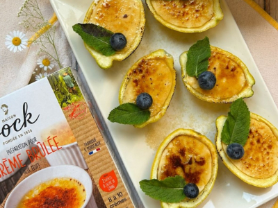 Recette Crèmes Brûlées au Citron en Coque