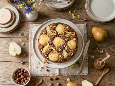 Recette  Fondant Chocolat Intense & Poires Fondantes