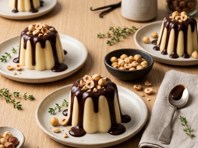 Recette Petits Flans Canelés au Chocolat Chaud & Noisettes
