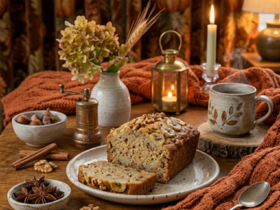 Recette Banana Bread Moelleux d'Octobre à la Fève Tonka & Noix