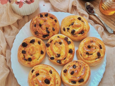 Recette Pains aux Raisins Briochés Express au Airfryer