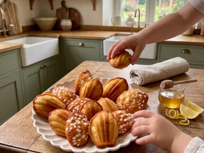 Recette Madeleines Moelleuses Miel Citron : Le Goûter Express