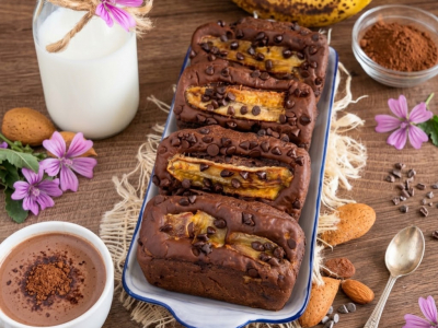 Recette Banana Bread Double Chocolat Sans Gluten & Vegan